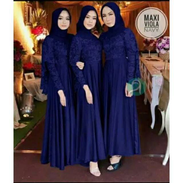 Jual MAXI VIOLA JERSEY/DRESS BRUKAT/GAMIS BRUKAT/GAMIS PESTA/DRESS PESTA/GROSIR  TANAH ABANG/FREE ONGKIR Indonesia|Shopee Indonesia