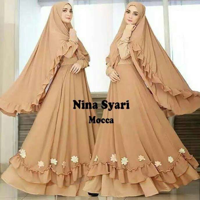 Promo Gamis Nina Gamis Polos Termurah Terbaru Gamis