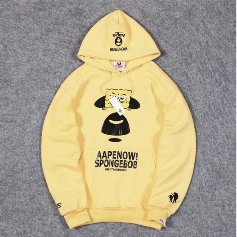 Aape x spongebob logo vector. Jual Jaket Hoodie Bape Aape X Spongebob Indonesia Shopee Indonesia