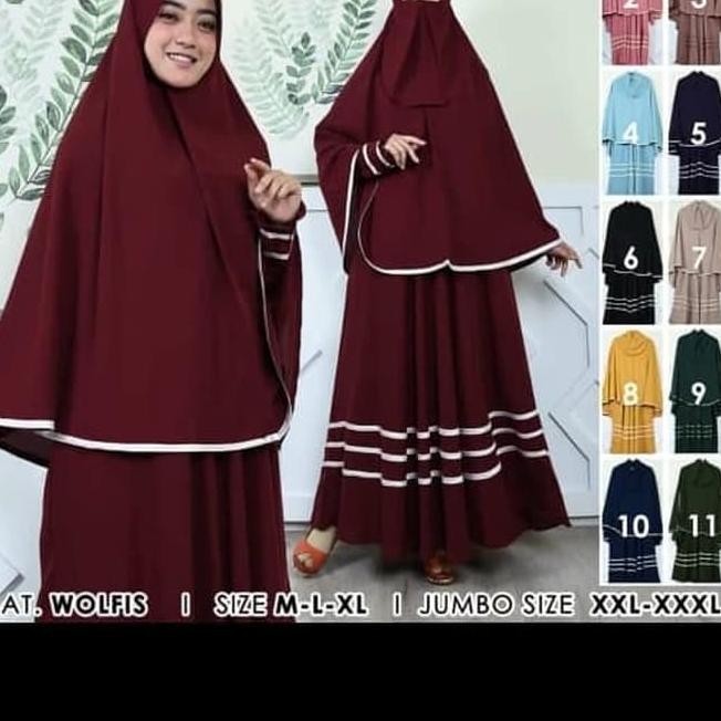 Baru Baju Gamis Wanita Gamis Muslim Gamis Syari Wolfis Monalisa