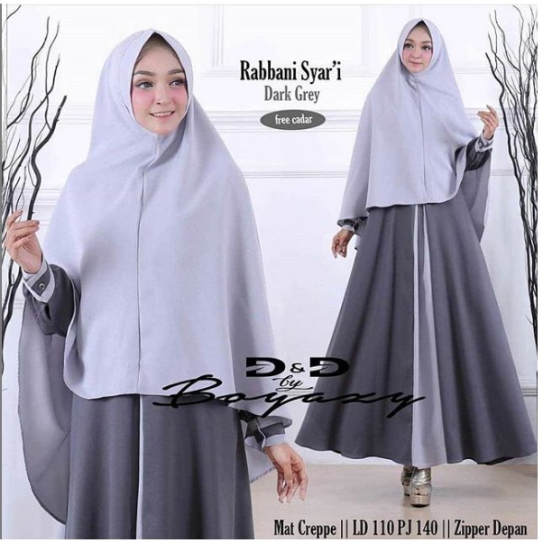Baju Gamis Muslim Terbaru Wanita Stf Rabbani Syari Harga Grosir