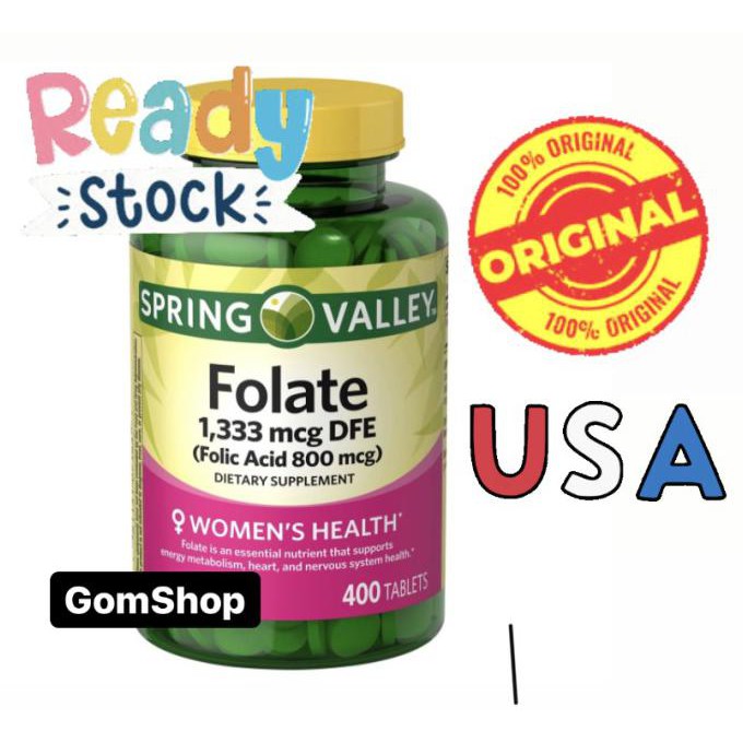 spring valley folic acid tablets 800 mcg asam folate 400 hamil shopee indonesia on spring valley women's probiotic directions
