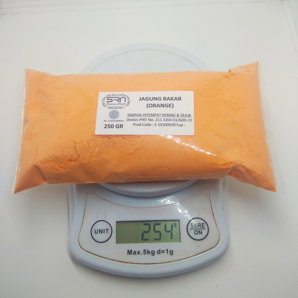 Jual bumbu tabur 250 gram repack rasa jagung bakar (orange) cocok untuk