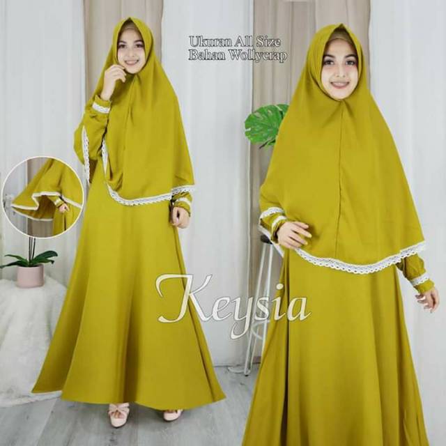 Gamis Syari Zanuba Renda Shopee Indonesia