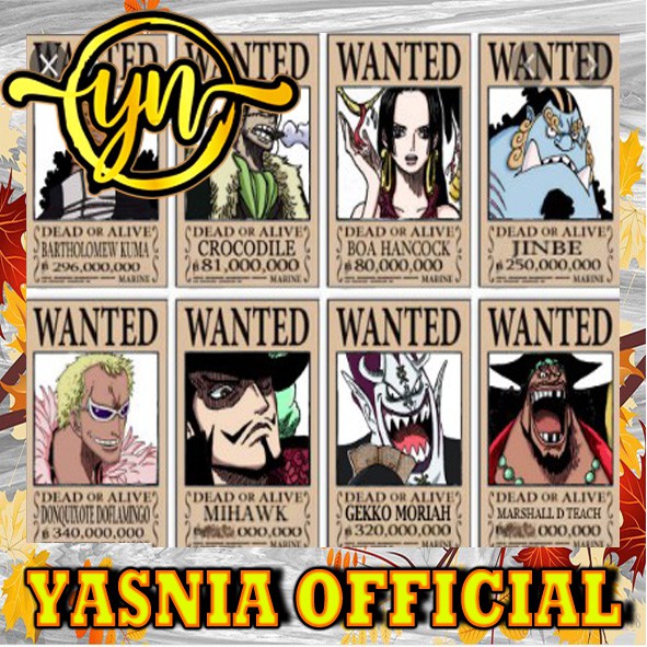 See more of one piece save poster buronan on . Poster Buronan One Piece Shicibukai 7pcs Shopee Indonesia