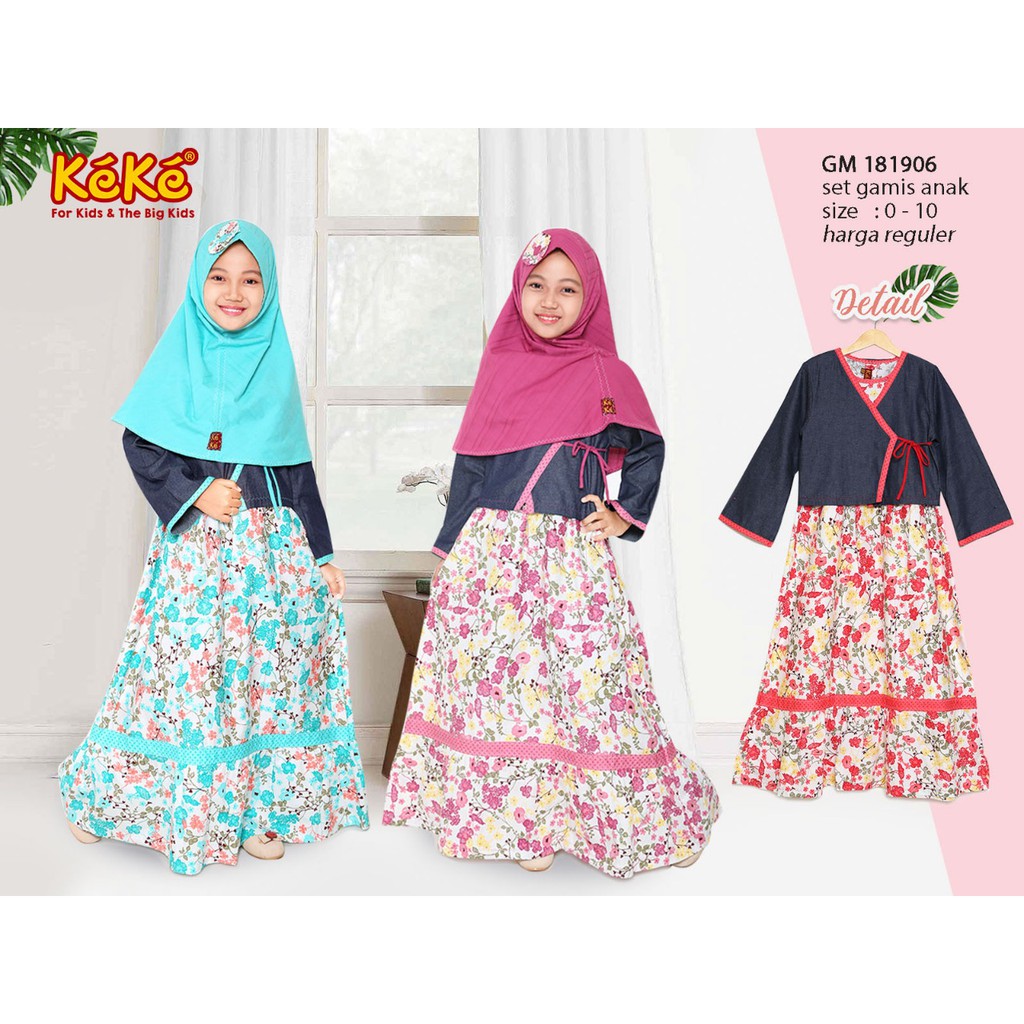 Sale New Model Gamis Anak Keke Gm 191806 No 1 2 3 4 5 6 7 8 9 10