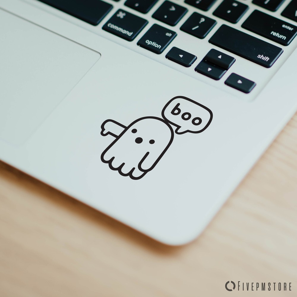 Stiker Laptop iPad Apple MacBook Hantu bisa dipakai di ...