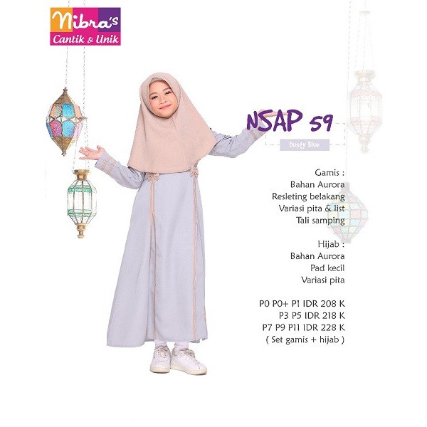 Gamis Anak Lucu Nsap 59 By Nibras Shopee Indonesia