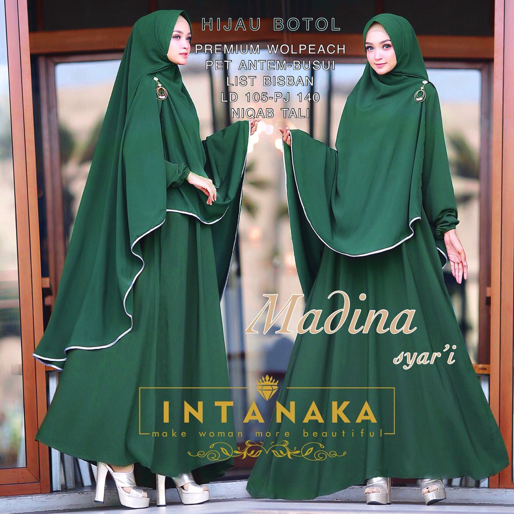  Baju  Gamis Warna Hijau  Botol Cocoknya Jilbab Warna Apa 