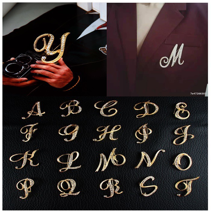 ASIN829 - F21P-Z BROSS HURUF BESAR / PIN KRISTAL BROS WONDERFASHION IMPORT/ HURUF  LATIN | Shopee Indonesia