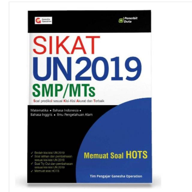 Contoh soal try out smp/mts kelas 9 dan kunci jawabannya 2019/2020. Sikat Un Smp Mts 2019 Kelas Ix Shopee Indonesia