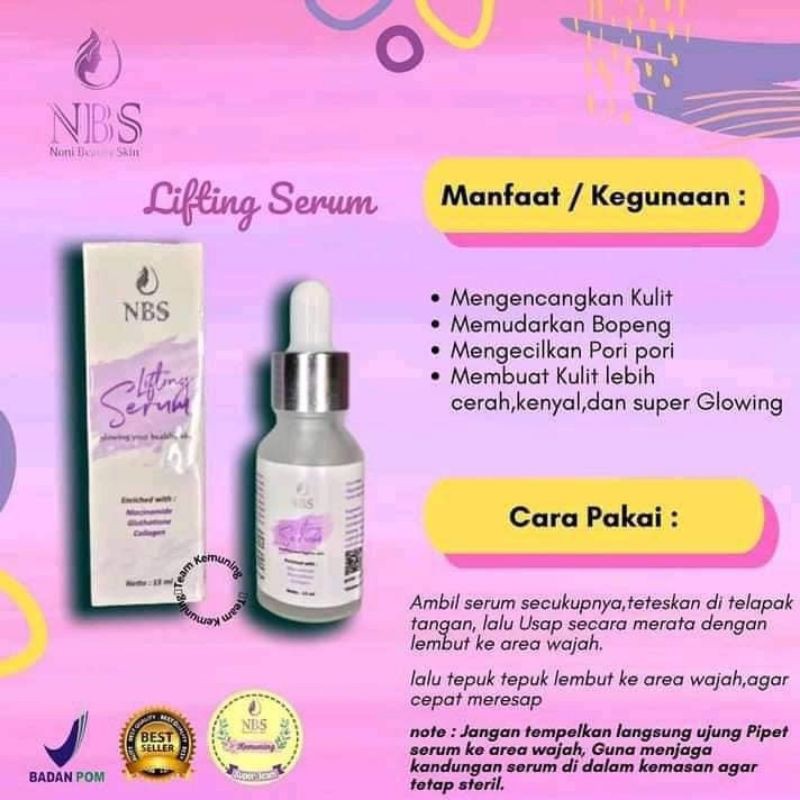 Berikut urutan dan tips pakai serum yang benar agar kandungan di dalamnya. Serum Nbs Nbs Lifting Serum Shopee Indonesia
