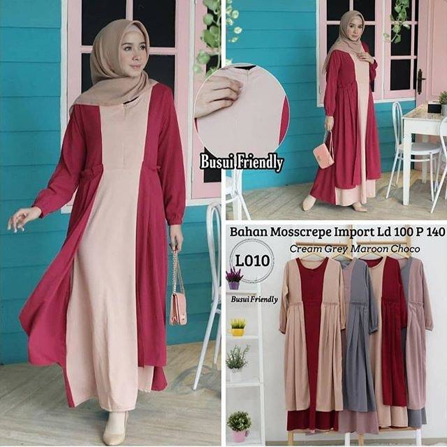 Kita bisa gunakan contoh kombinasi warna diatas untuk produk . Sheshaz Lvl010 Janetta Maxi Gamis Mosscrepe Cardi Kombinasi Warna Busui Friendly Sabyan Dress Shopee Indonesia