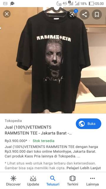 Skip navigation for full functionality of this site it is necessary to enable javascript. Jual Vetements Rammstein T Shirt Sold Out Indonesia Shopee Indonesia