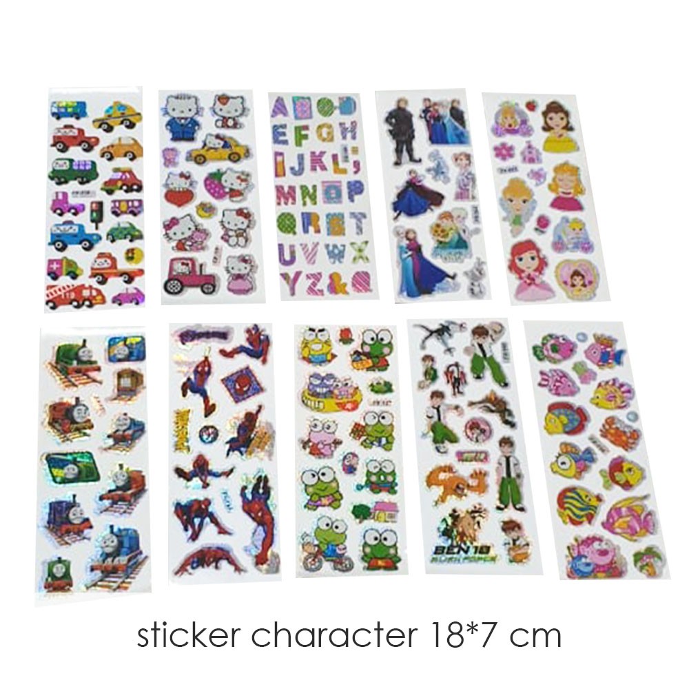 Jual Stiker Sticker Label Nama Anak Waterproof Anime di ...