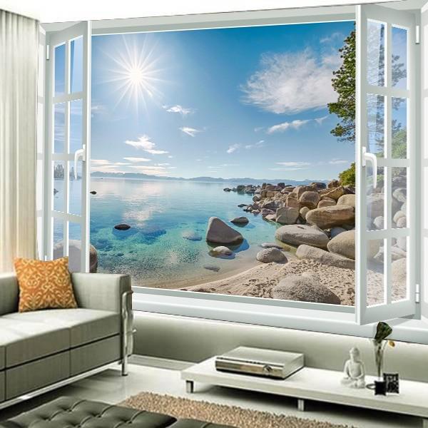 Jual 3d wallpaper custom wallbanner dinding pemandangan alam luar jendela (bahan. Wallpaper 3d Wallpaper Dinding Pemandangan Alam Luar Jendela Vinyl Doff Shopee Indonesia