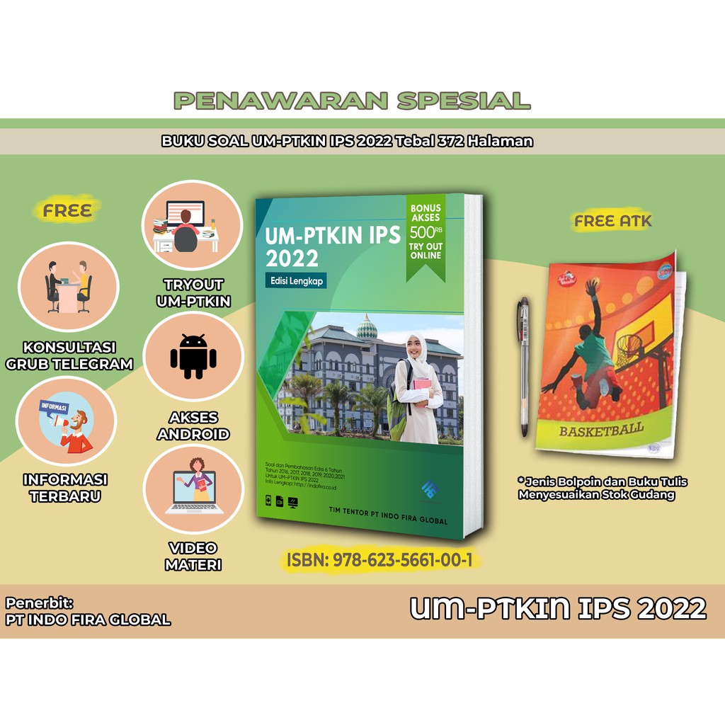 Apalagi download soal um ptkin 2019 pdf dan kunci jawaban biasanya tidak ada. Buku Um Ptkin Ips 2022 Bekal Lulus Soal Umptkin 2022 Soshum Shopee Indonesia