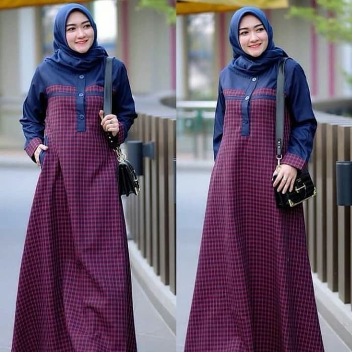 Baju Gamis Syari Wanita Muslim Terbaru Sabrina Dress Termurah