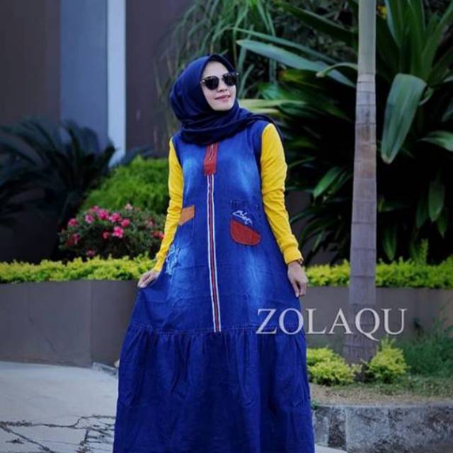 Gamis Jeans Terbaru Shopee Indonesia