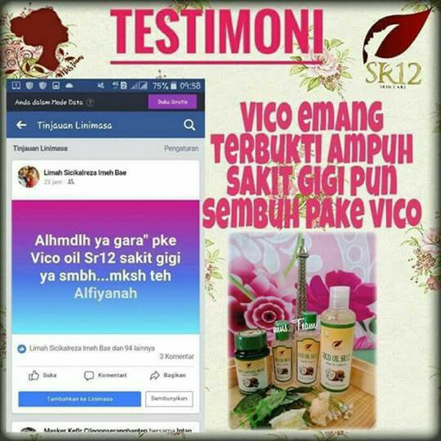 Obat Sakit Gigi Pereda Nyeri Gigi Vico Oil Obat Bau Mulut