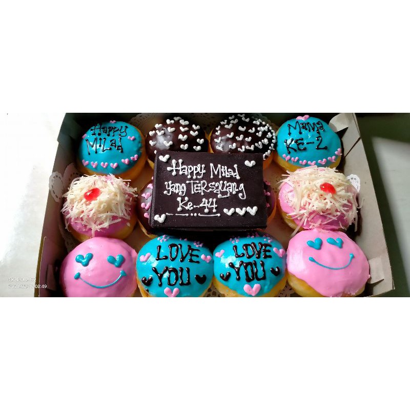 Beli peralatan donat ultah online berkualitas harga murah october 2021 di tokopedia! Donat Ultah Donat Toping Donat Mini Donat Karakter Homemade Shopee Indonesia