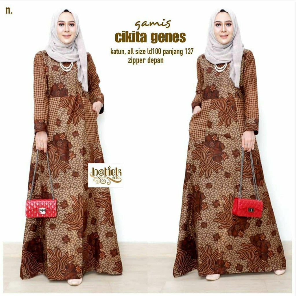 Gamis Batik Baju Gamis Wanita Model Terbaru Syari Garansi