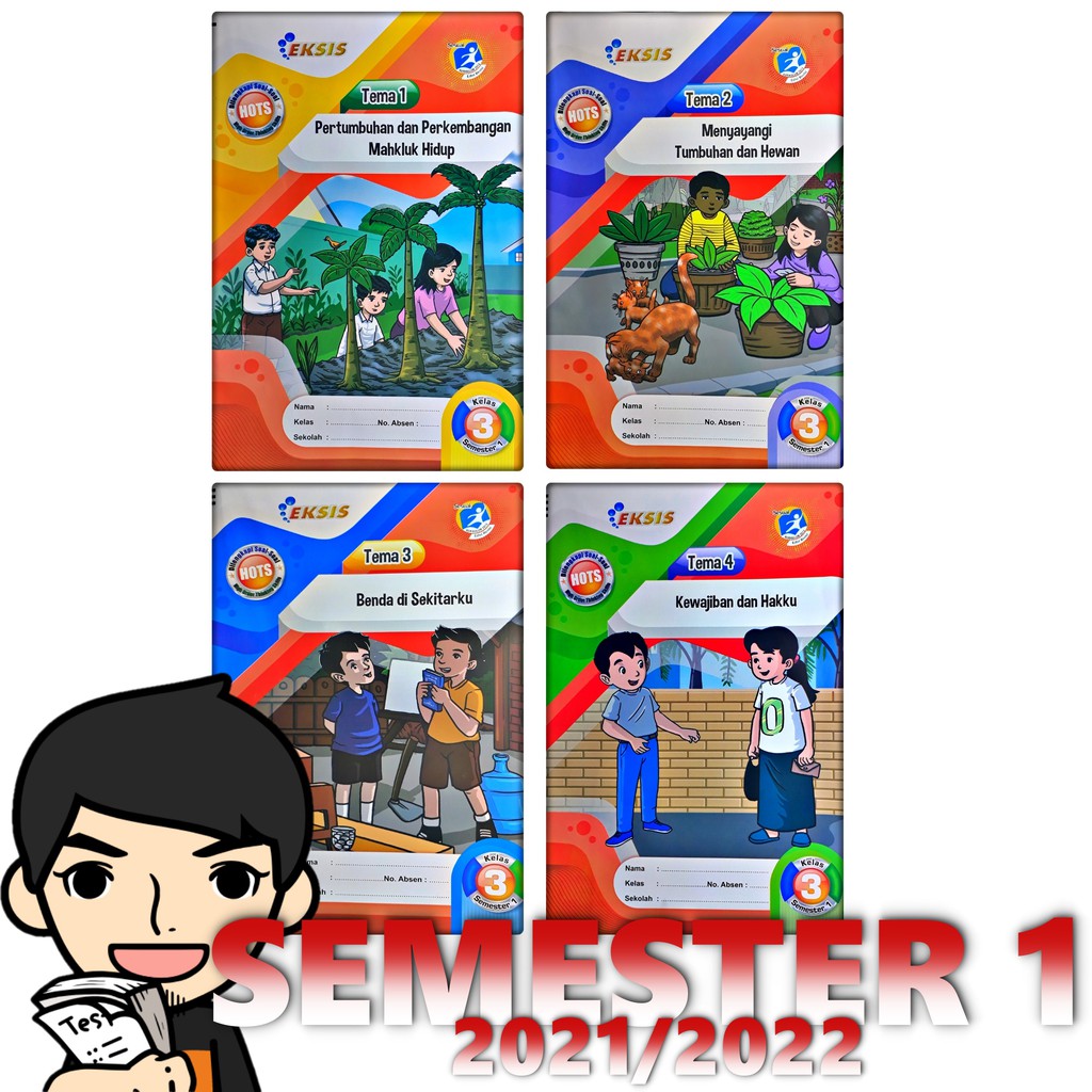 Sumber soal bahasa indonesia kelas 3 sdmi semester 1. Lks Tematik Sd Mi Kelas 3 Tema 1 2 3 4 Semester 1 2021 2022 Eksis Eceran Shopee Indonesia