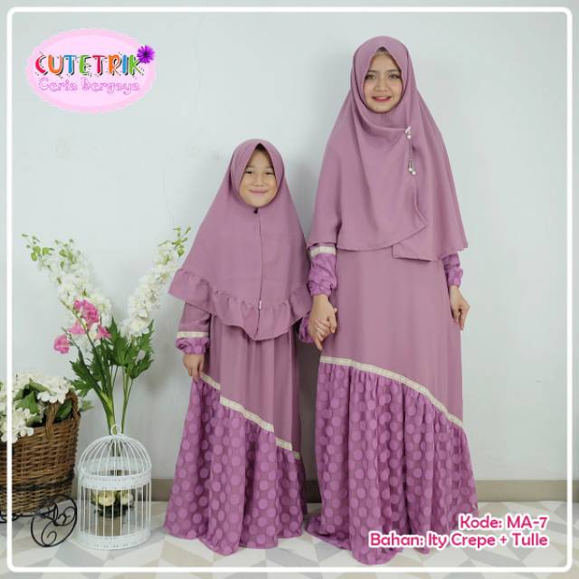 Gamis Couple Ibu Dan Anak Cutetrik Kode Ma 7 Shopee Indonesia