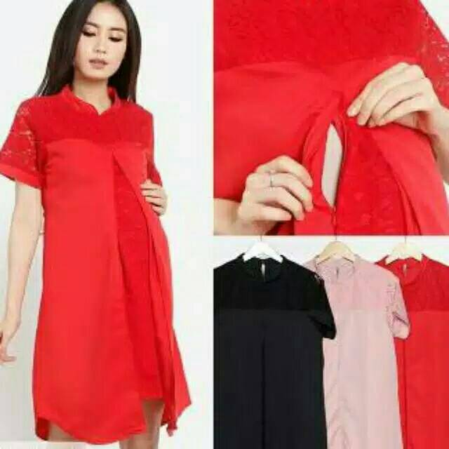 Ning ayu free cd hamil dress hamil batik menyusui sabrina brokat pita zenia. Dress Brokat Ibu Hamil Dress Pesta Ibu Menyusui Baju Kondangan Hamil Brukat Hamil Shopee Indonesia