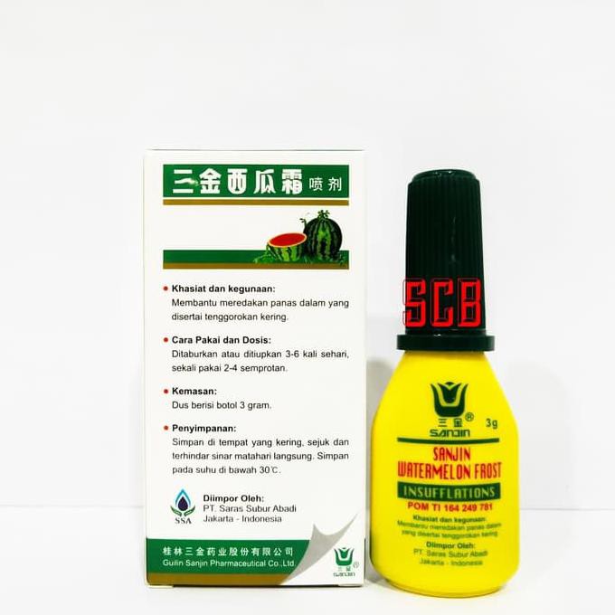Import Sanjin Watermelon Frost Semprot Obat Sariawan Sakit