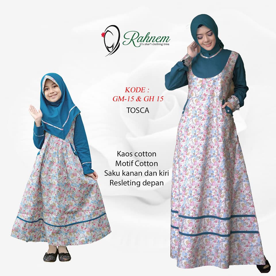 Couple Gamis Rahnem Ibu Anak Gm 15 Fashion Muslim Shopee