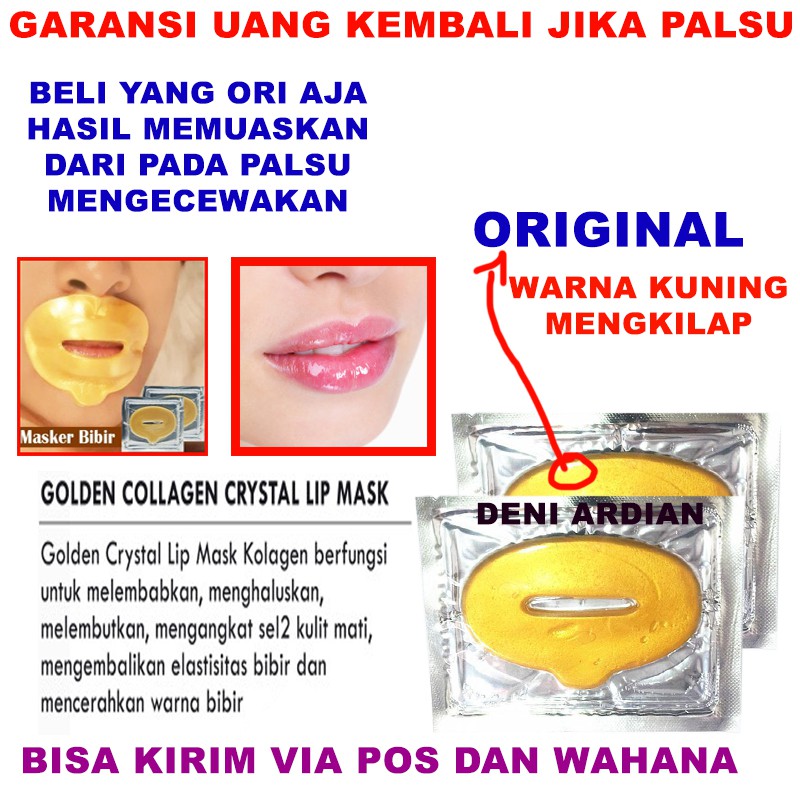 Membedakan masker palsu dan asli. Masker Bibir Collagen Asli Dan Palsu Meskari