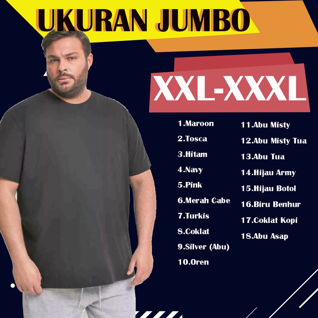 kaos jumbo pria Harga Terbaik - Pakaian Pria Oktober 2021 | Shopee Indonesia