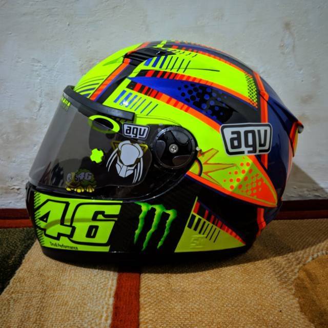 Cod Helm Repaint Agv Soleluna 46 Valentino Rossi Motogp Basic Helm Kyt R10