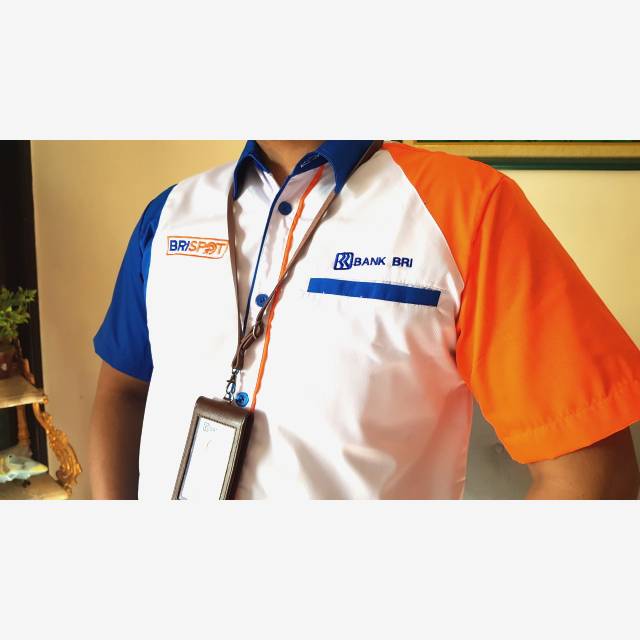 Jual Baju Bengkel COWOK BRI Corporate Premium Indonesia|Shopee Indonesia