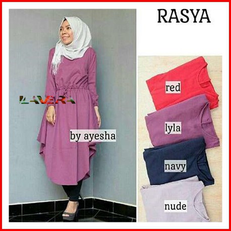 Baju gamis kini menjadi salah satu fashion icon di kalangan wanita muslimah. Tunik Lebaran Big Sale Rasya Tunic Balotelli Best Seller Shopee Indonesia