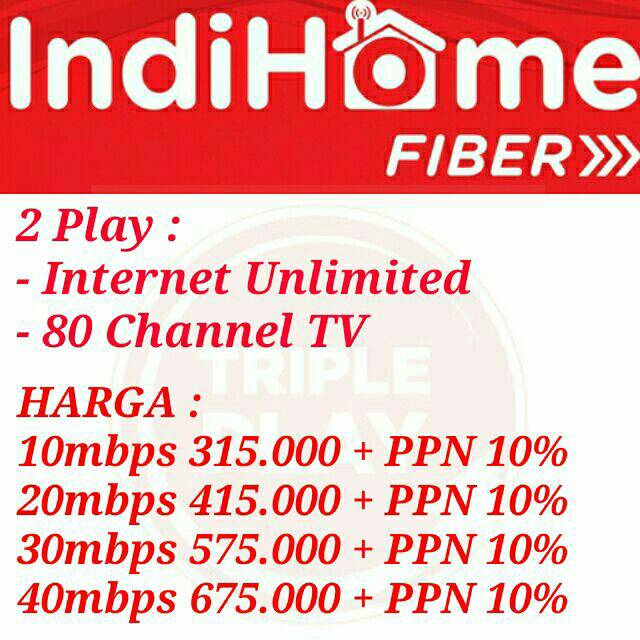 280.000 bagi pengguna internet only 10mbps. Internet Wi Fi Indihome Fiber Optic By Telkom Indonesia Shopee Indonesia
