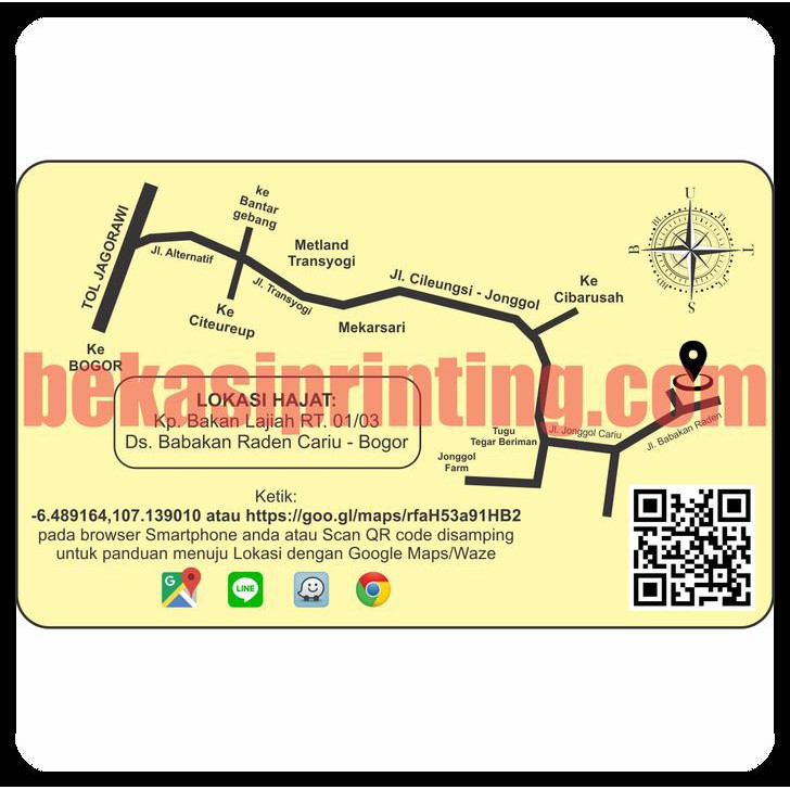 Cara membuat denah lokasi undangan pernikahan atau acara lainnya dengan. Design Peta Denah Undangan Qr Code Digital Waze Google Maps Shopee Indonesia
