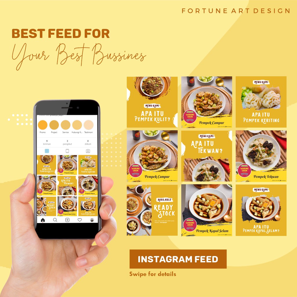 Desain Makanan Feed Instagram Profesional Murah Berkualitas Paket Hemat Shopee Indonesia