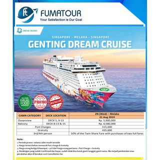 Buy 1 Get 1 Genting Dream Cruise Period 21 Aug 2019