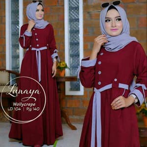 Dd Lunaya Baju Gamis Murah Hijab Murah Syari Gamis Wanita