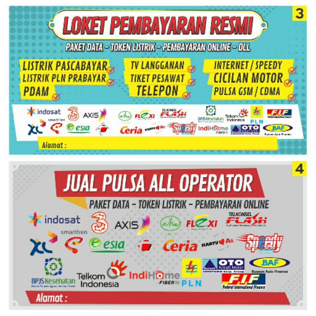 Adapun harga cetak spanduk loket . Cetak Spanduk Konter Spanduk Loket Pembayaran Banner Shopee Indonesia