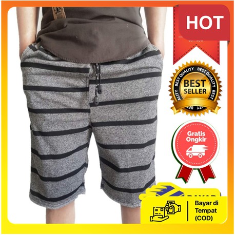 Shopeeyesi_gasel(1), cirebon · celana kain chinos bahan katun. Celana Pendek Pria Salur Surfing Distro Premium Renang