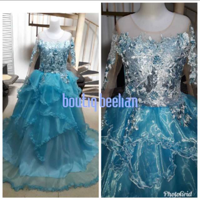 Beli gaun pengantin warna biru langit terbaru di shopee. Jual Baju Pengantin Biru Langit Yaa 3d Baju Pengantin Murah Indonesia Shopee Indonesia