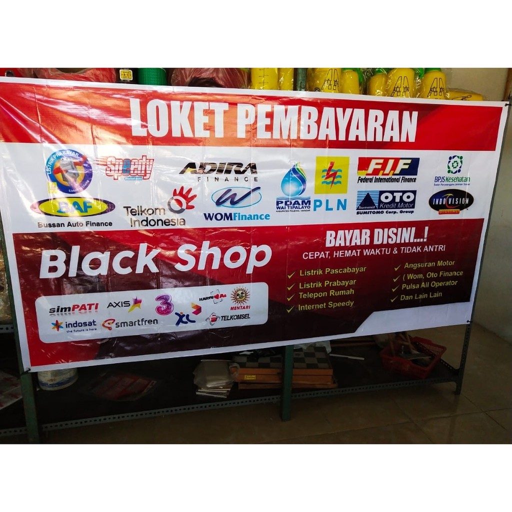Spanduk Benner Olshop Jualan Usaha Free Desain Indonesia Harga Banner Per Meter Jika anda memerlukan banner untuk event brand image produk maka tim Zona Cetak Bandung siap memberikan kualitas cetakan banner yang baik dengan harga yang bersaingBanner atau spanduk bisa dipasang di dalam ruangan indoor atau diluar ruangan outdoor.