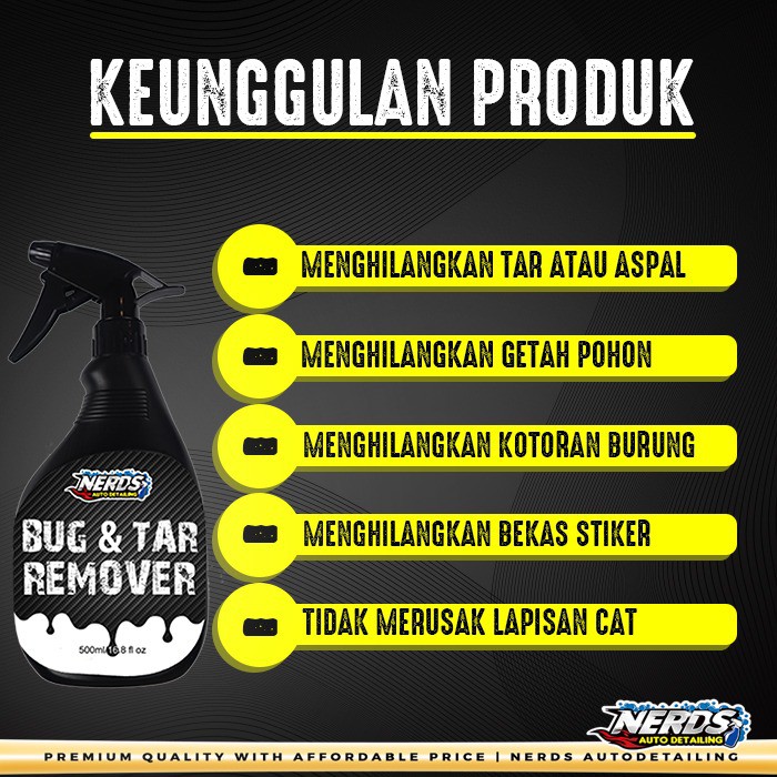 BUG AND TAR REMOVER (Penghilang &amp; Pembersih Noda Aspal, Bekas Sticker, Oli,  Getah dan Serangga) | Shopee Indonesia