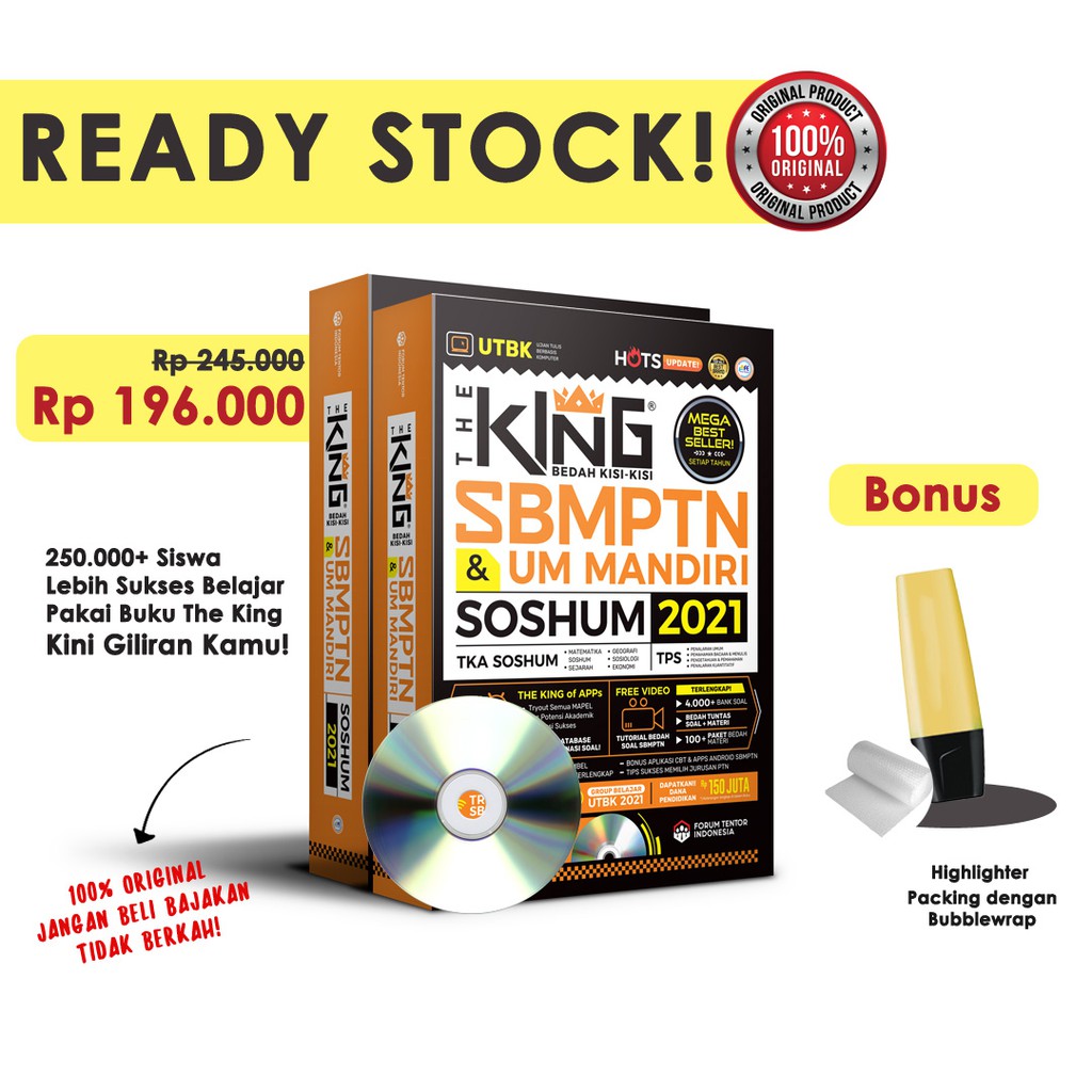 Walau gak sebanyak peminat saintek, tapi soshum juga gak sepi peminat kok sob. Paket The King 2021 Bedah Kisi Kisi Sbmptn Soshum 2021 Shopee Indonesia