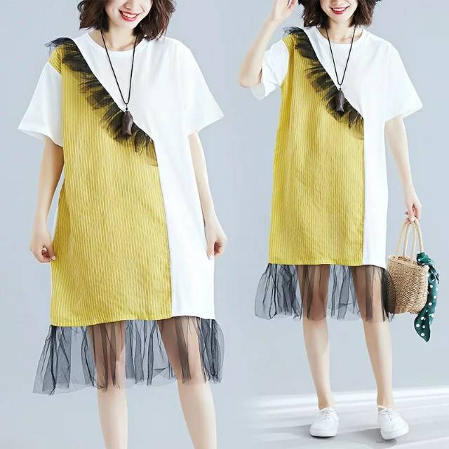 Dress Import Korea Big Size Jumbo Shopee Indonesia