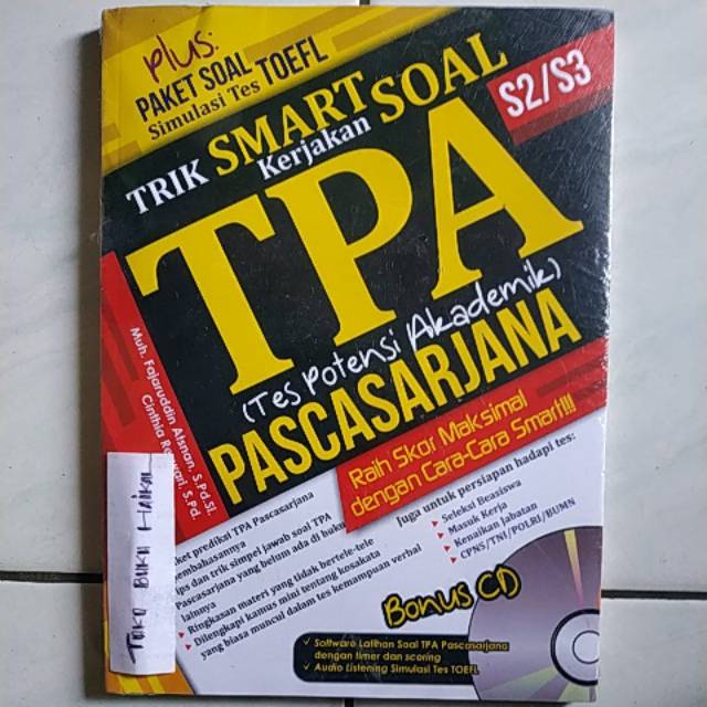 Free download program contoh soal tpa bappenas s2 pdf . Tes Potensi Akademik Pascasarjana - Guru Paud