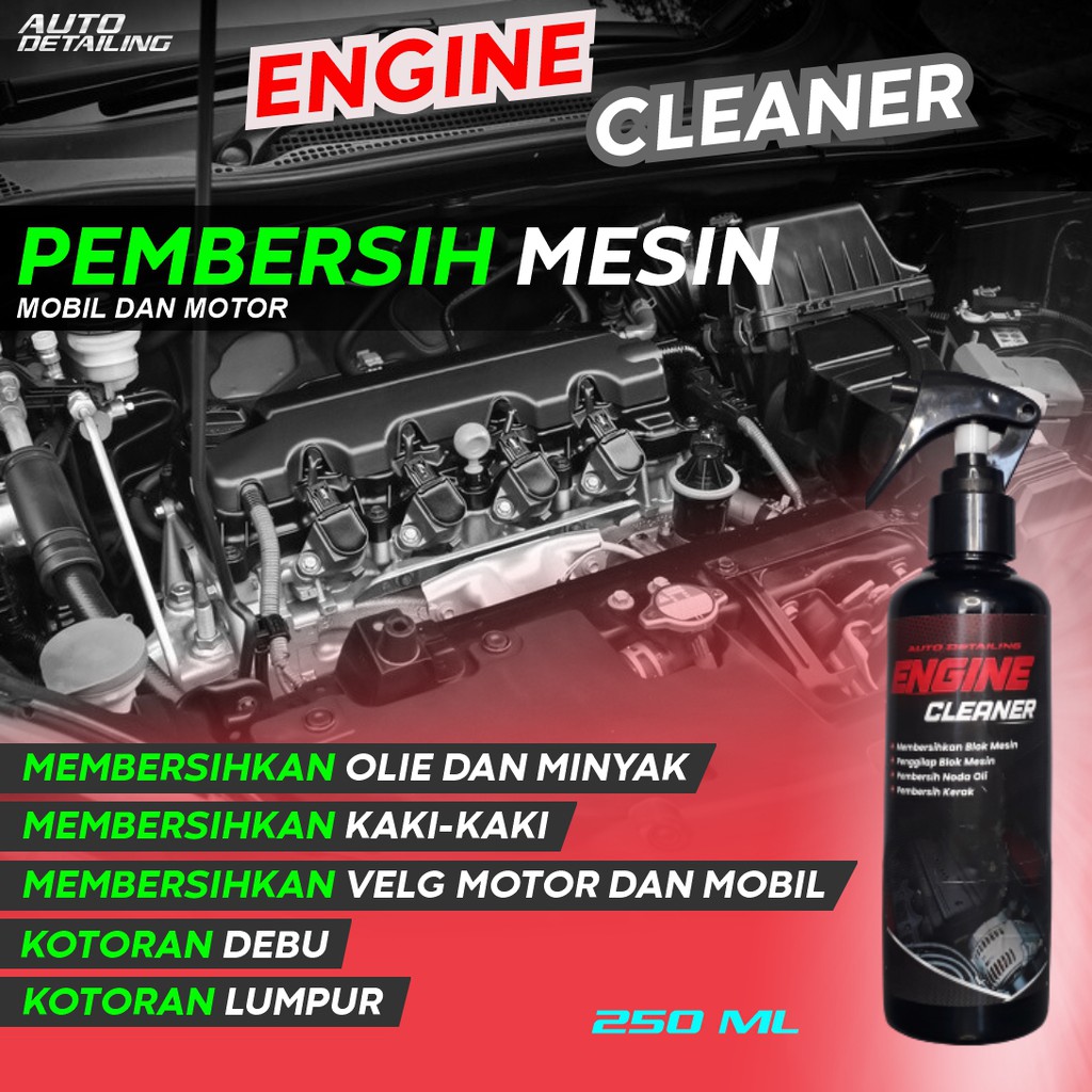 Jual auto detailing pembersih mesin mobil perawatan motor dan mesin